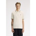 Fred Perry M2383 Crepe Pique Erkek Polo Tişört - Ekru - S