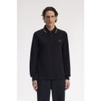 Fred Perry M3636 Ls Twin Tipped Fp Erkek Polo Tişört - Siyah - 2XL