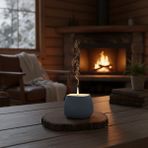 Free And Art Beton Kapta Doğal Organik Soya Wax Mum – Şık ve Fonksiyonel Tasarım - Turkuaz