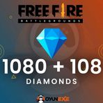 Free Fire 1080 Elmas + 108 Bonus