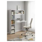 Free Home Premium MDF Ürün Modern Kitaplıklı Çalışma Masası | Raflı Öğrenci ve Home Ofis Bilgisayar Masası