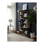 Free Home Premium MDF Ürün Modern Tasarım Labirent Kitaplık | Geometrik Dekoratif Salon Raf Ünitesi