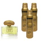 Free Love 100 ml Golden Secret Edp Kadın Parfüm ve 3x150 ml Deodorant