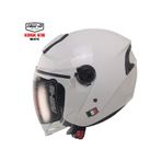 Free-m 618 Güneş Vizörlü Açık Yarım Kask Beyaz