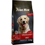 Free Max Kuzu Etli Yetişkin 15 kg Kuru Köpek Maması