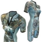 Free-Sub 2mm Dreams Garden Kadın Shorty (Kısa) Sörf, Scuba Tüplü Dalış Elbisesi Wetsuit - Kamuflaj - XL