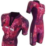 Free-Sub 2mm Dreams Purple Kadın Shorty (Kısa) Sörf, Scuba Tüplü Dalış Elbisesi Wetsuit - 2XL