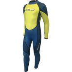 Free-Sub 3mm Çocuk Sörf Scuba Tüplü Dalış Elbisesi Wetsuit Mavi Renkli Türkiye Menşeli Esnek Neopren - 3XL