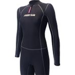 Free-Sub 3mm Typhoon Kadın Yüzme, Sörf, Scuba Tüple Dalış Elbisesi Wetsuit - XL - Siyah