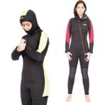 Free-Sub 5mm Ege Siyah Kadın Scuba Tüplü Dalış Elbisesi Wetsuit - XL