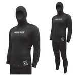 Free-Sub 9mm Karadeniz Yamamoto39 Siyah Profesyonel Scuba Tüplü Dalış Elbisesi 3XL