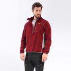 Freecamp Man Half Zipper Fleece Bordo Erkek Polar