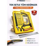 Freed Tools Kıl Testere Seti 7 Parça Profesyonel Ahşap Metal Kesim Testere Seti El Testeresi Seti