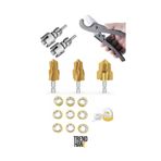 FREED TOOLS PVC plastik boru 7 li tamir seti havşa kırık boru tamir diş açma teflon bant boru makası