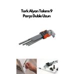 Freed Tools Tork Alyan Takımı 9 Parça Duble Uzun Boy Yıldız Alyan Seti L Tipi