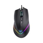 Freedom Books Aula F805 6400DPI Rgb 7 Tuşlu Makro Optik Oyuncu Mouse, Siyah - Option-1 - 001-Renkli
