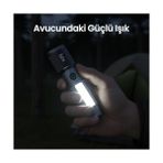 Freedom Books Bix Flashlight BX2153FL 7W Led, Max. 330 Lümen Parlaklık ve 325 Metreye Kadar Menzilli 2000MAH Şarj Edilebilir Manyetik Cob LED Gövdeli Kompakt El Feneri - 0,5