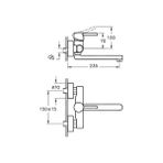 Freedom Books Minimax S A42095 Duvardan Eviye Bataryası, Krom - Ahşap - Option-1