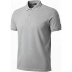 Freedom Erkek Polo Yaka Düğmeli Pike Kumaş Tişört Regular Fit Kısa Kol T-Shirt - Gri