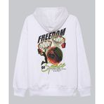 Freedom Of Space FOS208HOD-001 Basketball Hoodie Beyaz Unisex Sweatshirt