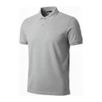 Freedom Storee Erkek Pike Kumaş Düğmeli Yaka Regular Fit Günlük Kısa Kol Tişört T-Shirt - Gri - XL