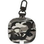 Freedom Storee Newface Airpods 3 (3.nesil) Çanta Kamuflaj Deri Kılıf - Gri - Ahşap