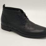 Freefoot 3815 Siyah Deri Erkek Bot