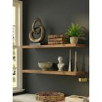 Freehome Premium Mdf Ürün 2'li Set 50X15 cm Gizli Montaj Modern Kitaplık Mutfak Banyo Salon Rafı - Atlantik Çam