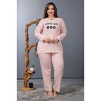 FREEİSTA Büyük Beden Pijama Takımı Pudra 3XL