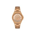 Freelook Kadın Rose Gold-Sedef Çelik Kasa Yuvarlak Kadran Metal Kordonlu Kol Saati Quartz Mekanizma Analog Ek