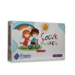 Freely 10'lu Full Ultrasonik Çocuk Beyaz Lastikli 3 Katlı Maske