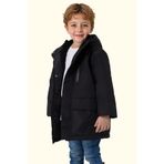 freemen Spor Erkek Spor Çocuk Siyah Içi Su Ve Rüzgar Geçirmez Kapüşonlu 3 Cep Mont & Kaban & Parka