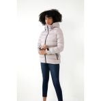 Freemen Spor Kadın Polarlı Kapüşonlu Su Geçirmez Rüzgara Mont & Kaban & Parka - Taş - XL