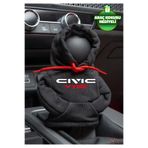 Freeyez Honda Civic Kırmızı Siyah Vites Hoodie Araç Vites Kıyafeti Vites Poları Oto Aksesuarı Vites Topuzu
