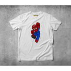Freeyez Spider Plumber Pamuklu Penye T-Shirt - Beyaz