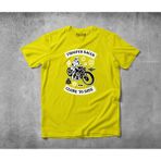 Freeyez Storm Trooper Cafe Racer Pamuklu Penye T-Shirt - Sarı - 3XL