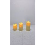 Frefly Store Alevli Led Mum Hareketli Alev Görünümlü Dekoratif Mum - 9Cm