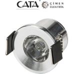 Frefly Store Cata Ct 5270 1,5 W Yıldız LED Spot Satin Kasa 6400K Beyaz Işık