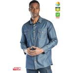Frekans İş Güvenliği Safesawa Ranger Safari Kot Gömlek 1114 - Mavi - 2XL