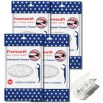 Fremouth Ortodontik diş ipi penaları, diş ipi penaları, 100 adet (2'li paket), seyahat çantası ile birlikte