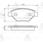 Fren Balata Megane Iı 03= 1.4 16v Önbsh-0986495069 Bsh-0986495069