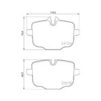 Fren Balatası Arka Bmw F10-f11-f12-f13-f06 / 5.35 5.25 MGA-55773