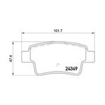 Fren Balatası Arka Fıat Grande Punto 10/ 05-/ Opel Corsa D 1.7 Cdtı 06- MGA-55577