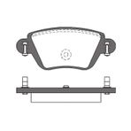 FREN BALATASI ARKA ( FORD : MONDEO 00-04 ) (RENAULT: KANGOO "1.9 DCI-1.6 16V" 01> ) MGA-55570
