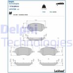 Fren Balatası On- Fıat Egea Station Wagon 356 1.3 D 356wxh1a 2020- Delphı Lp3709 Oem