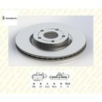 Fren Disk Aynası Ön Focus II-C-MAX-KUGA-S40/1829606/DF4424/KALE Balata Kale Balata TFD-00012