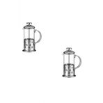 French Press Bitki Çayı Bardağı 2 Adet 600 Ml Paslanmaz Çelik