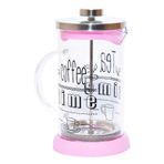 French Press Bitki Çayı Demliği Pembe 600ML