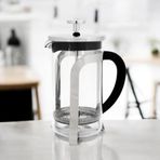 French Press Kahve Ve Çay Demleme Makinesı 600 ML Gri French Press