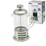 French Press Metal Kafes - Metal Kapak 800Ml Cam Bitki Süzgeçi (4915)